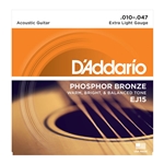 10-47 Extra Light Phosphor Bronze Acoustic Guitar Strings Set