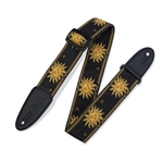 Levy's 2" Jacquard Guitar Strap with Garment Leather Ends