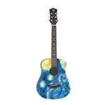 Safari Starry Night Travel Guitar with Gig Bag