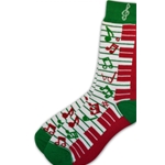 Holiday Keyboard Music Note Socks