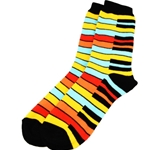 Keyboard Yellow Rainbow Socks