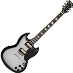 Vintage Guitar Vintage 25th Anniversary VS6 SG Style Electric Guitar with Gig Bag - Silverburst