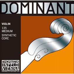4/4 Dominant Violin Set - Wound Ball End E