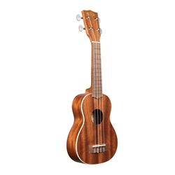 Kala KAS Satin Mahogany Soprano Ukulele with Binding