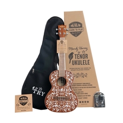 Kala KALALTPMH Mandy Harvey Learn to Play Tenor Ukulele Starter Kit