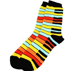 Keyboard Yellow Rainbow Socks