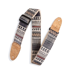 Levy's Zanzibar 2" Wide Cork Guitar Strap