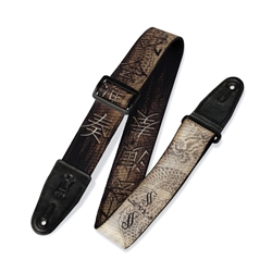 Levy's 2" Wide Polyester Guitar Strap with Artist Design