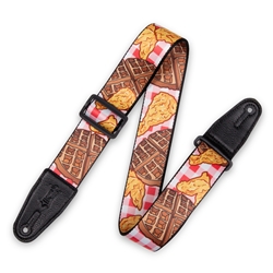 Levy's Polyester Chicken and Waffle Guitar Strap