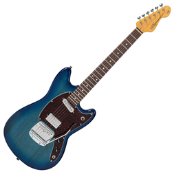 Vintage Guitar Vintage VRCT45BL REVO Series Colt HS Duo Electric Guitar - Blueburst