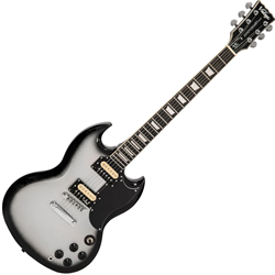 Vintage Guitar Vintage 25th Anniversary VS6 SG Style Electric Guitar with Gig Bag - Silverburst